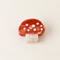 Colorful small mushroom hair claw