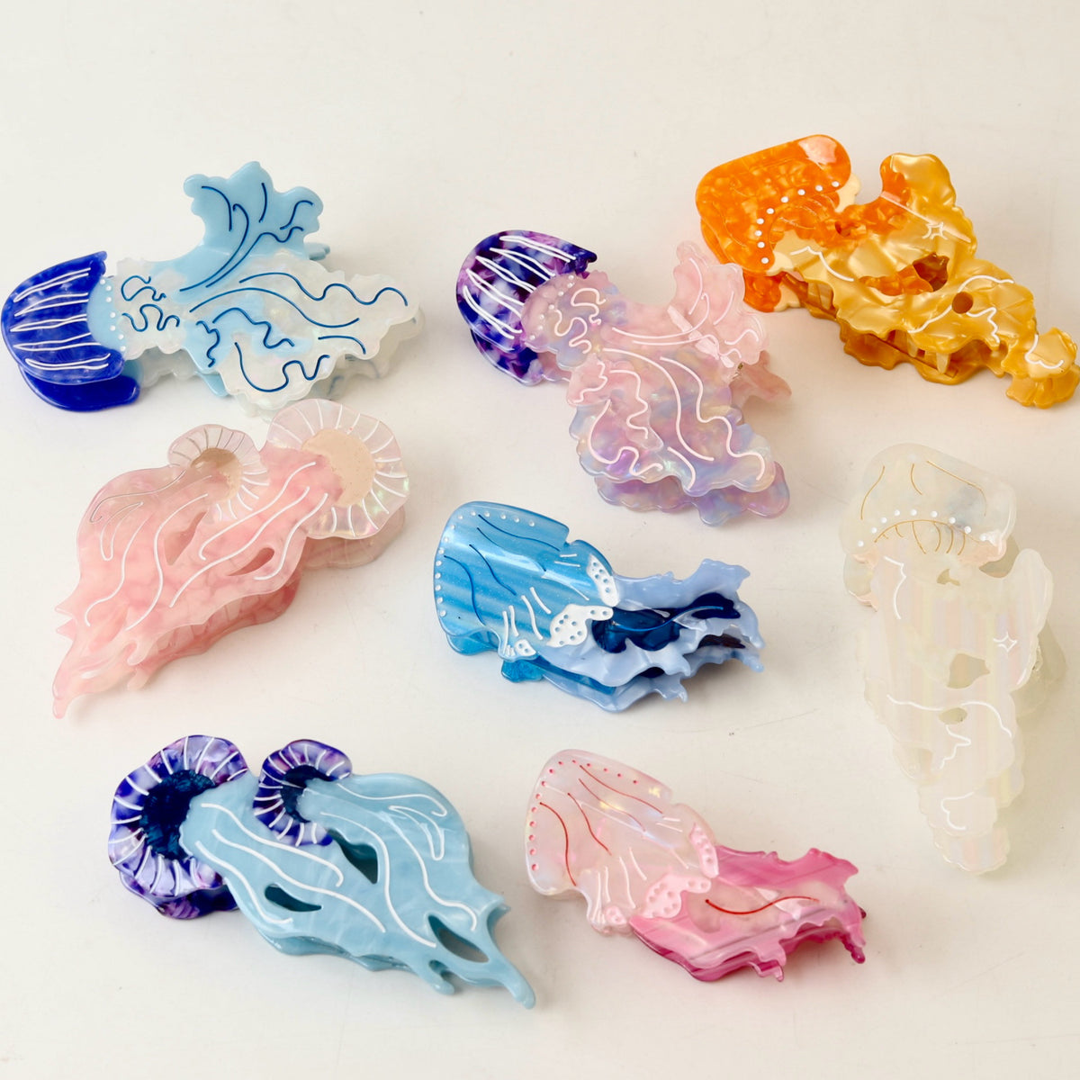 marine jellyfish hair claw