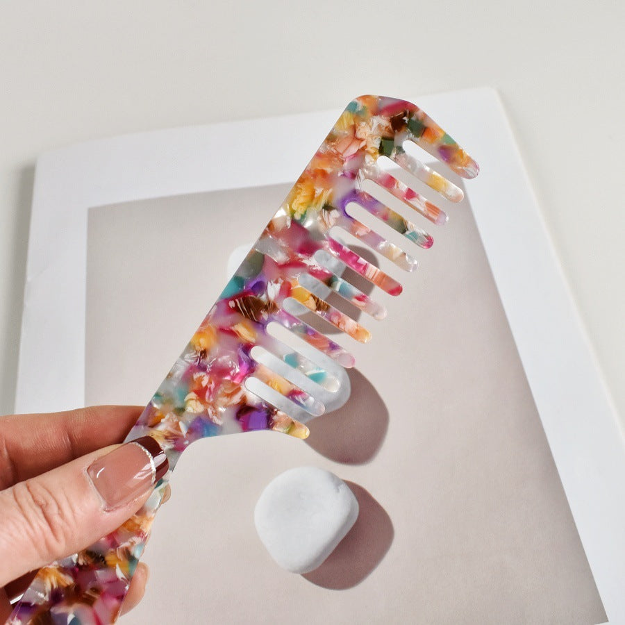 retro acetic acid portable hair comb