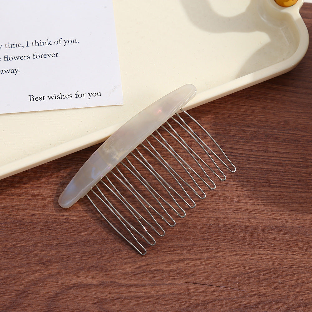 Hairpin Female disc hair plug comb hairpin