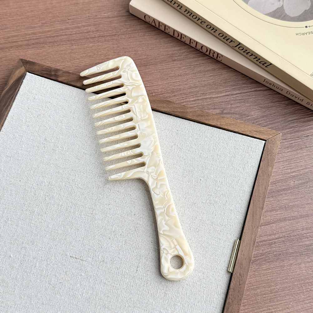 Light luxury acetic acid shell pattern hair comb