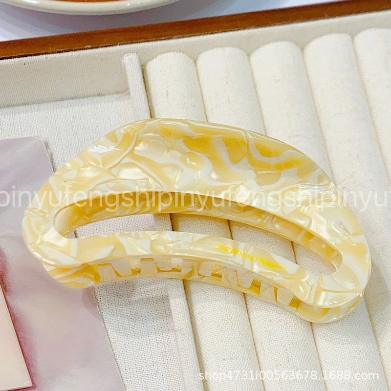 French acetic acid hairpin retro hollow tortoiseshell hair claw