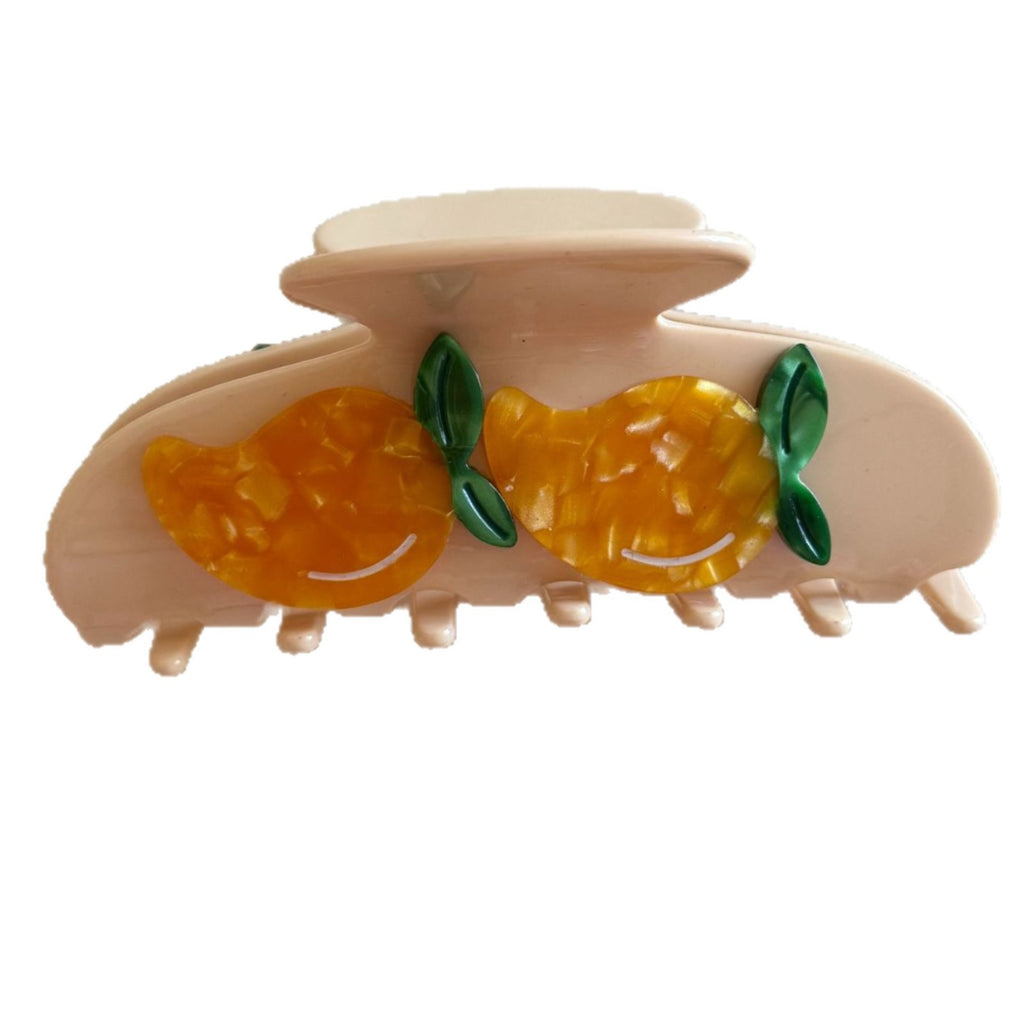 strawberry fruit hair claw