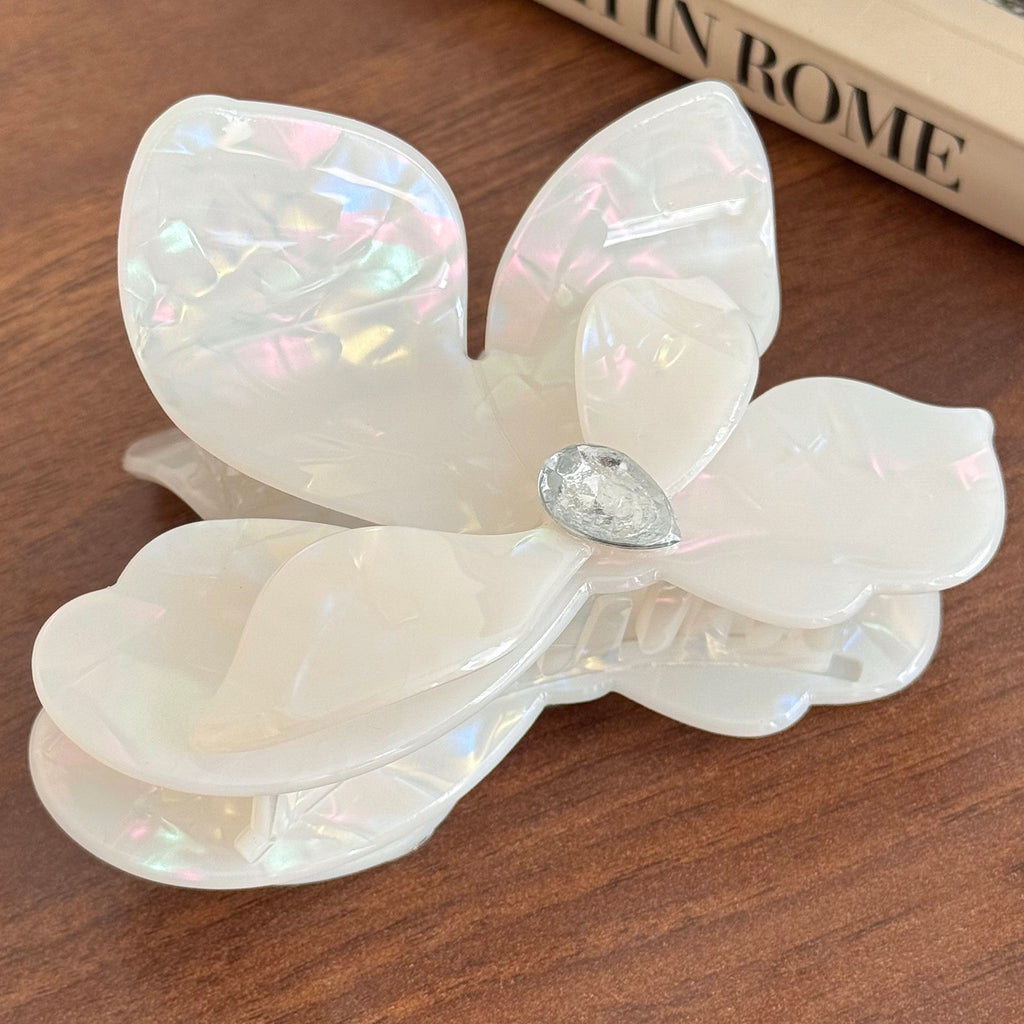 Korean premium sense grab clip imitation acetic acid hairpin shark clip children's exquisite cute butterfly premium hair accessories hairpin