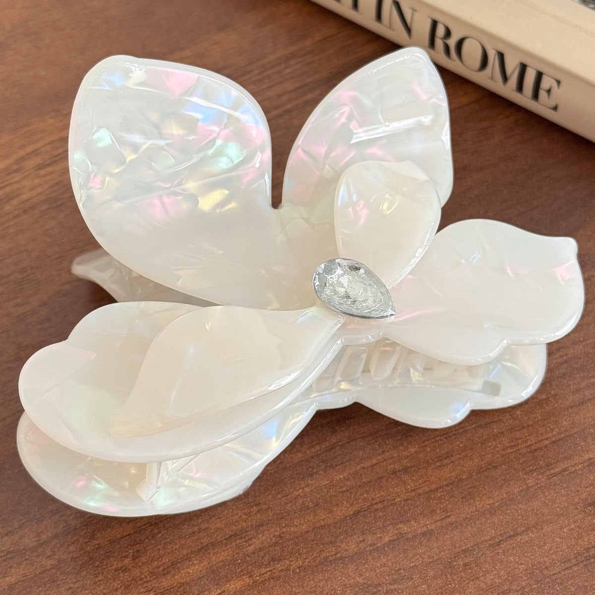 Korean premium sense grab clip imitation acetic acid hairpin shark clip children's exquisite cute butterfly premium hair accessories hairpin