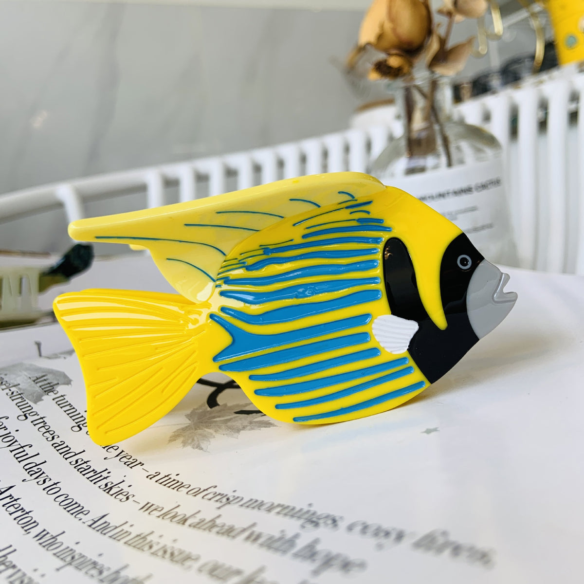 ocean series hair claw clips - unique animal designs (penguin, shark)