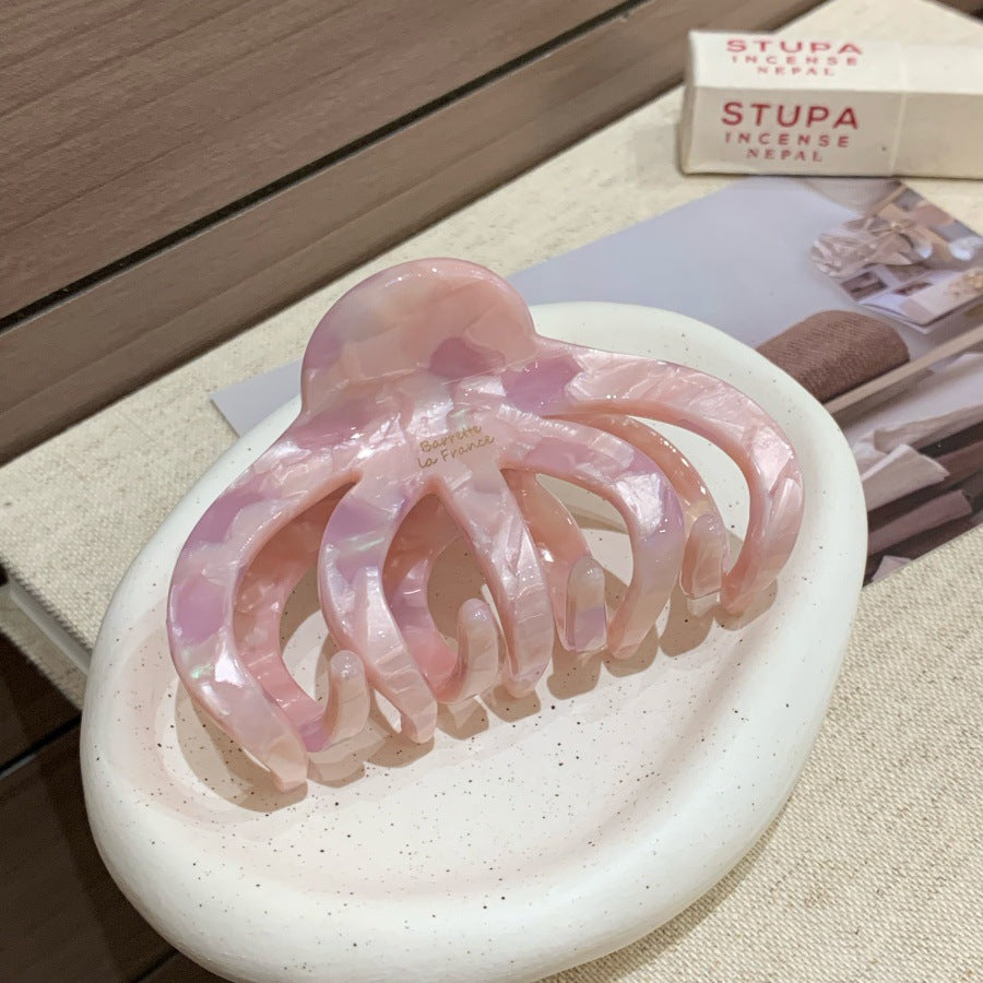 Pattern octopus claw clip