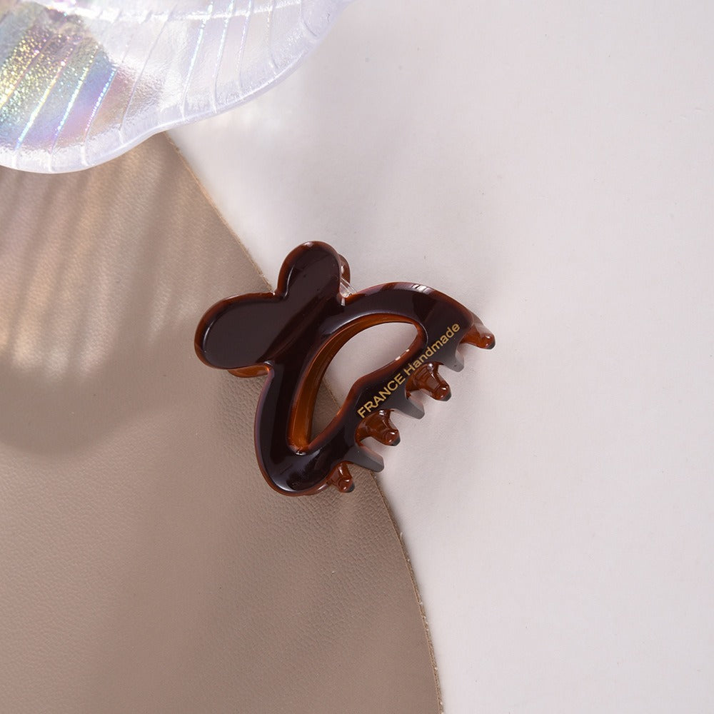 French acetic acid hairpin retro hollow tortoiseshell hair claw