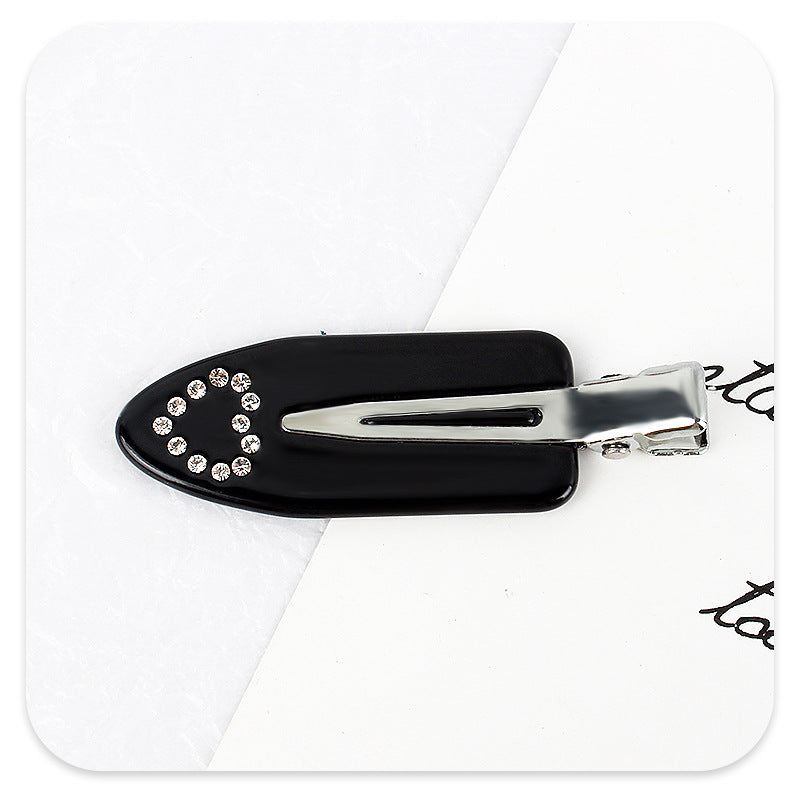 love rhinestone seamless clip 3mm thick acetic acid seamless hairpin makeup face wash side bangs clip