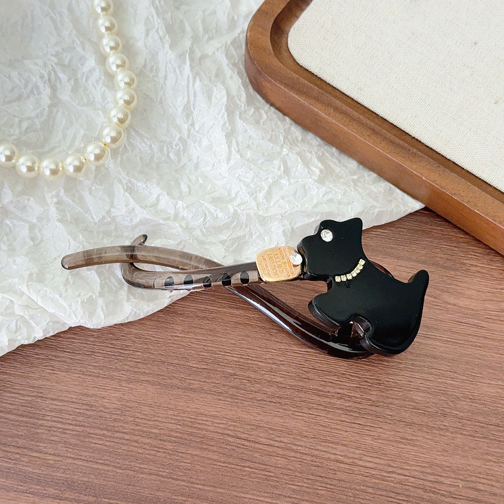 puppy one-word clip twist clip bangs clip side clip advanced sense back head hair clip
