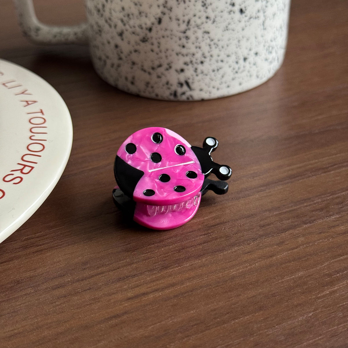 Mini Honeybee hedgehog ladybird hair claw