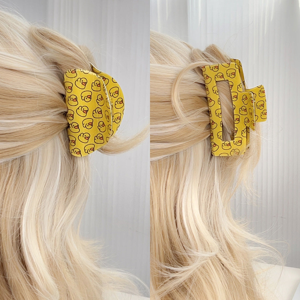 Yellow Duck Hair Claw