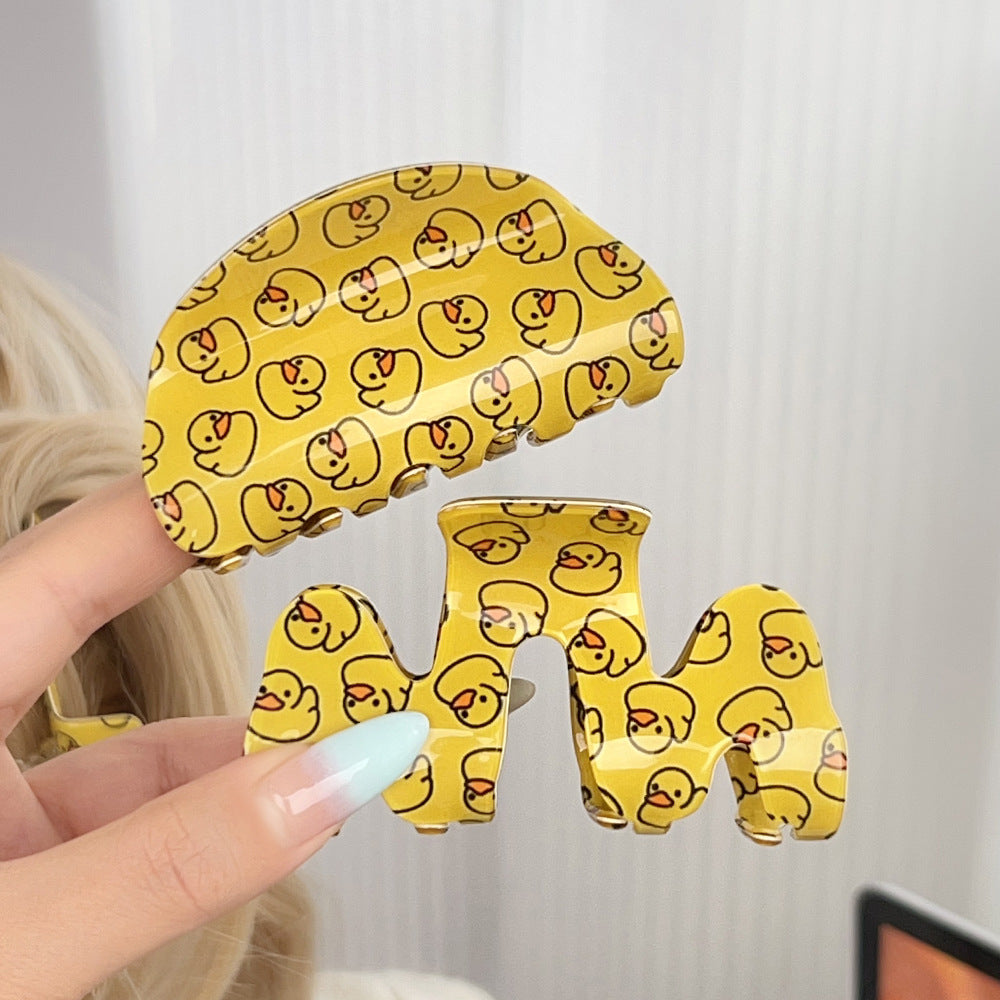 Yellow Duck Hair Claw