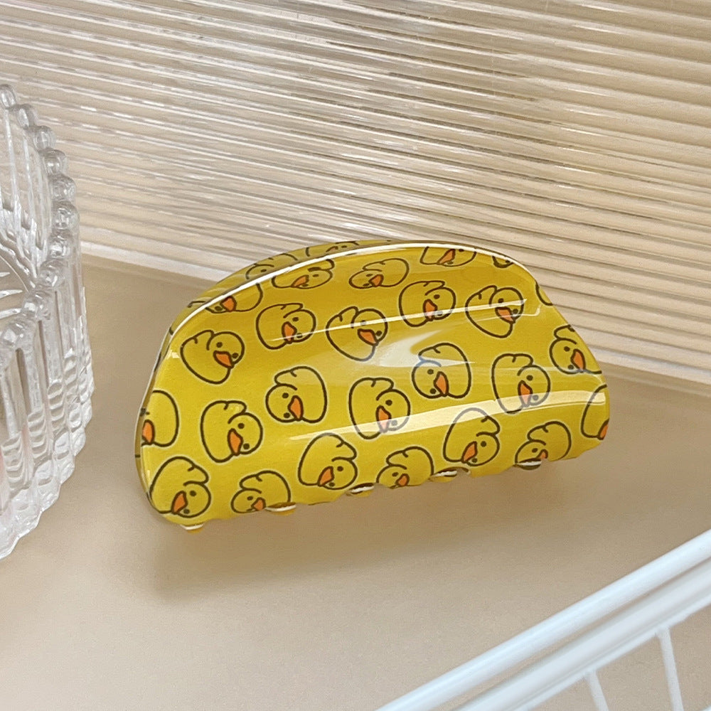 Yellow Duck Hair Claw