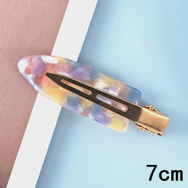 New Internet celebrity women's acetic acid plate seamless hairpin