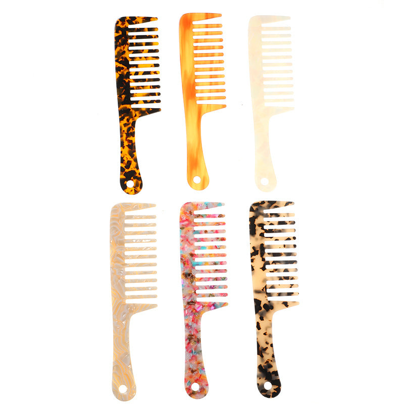 exquisite marble pattern hair comb
