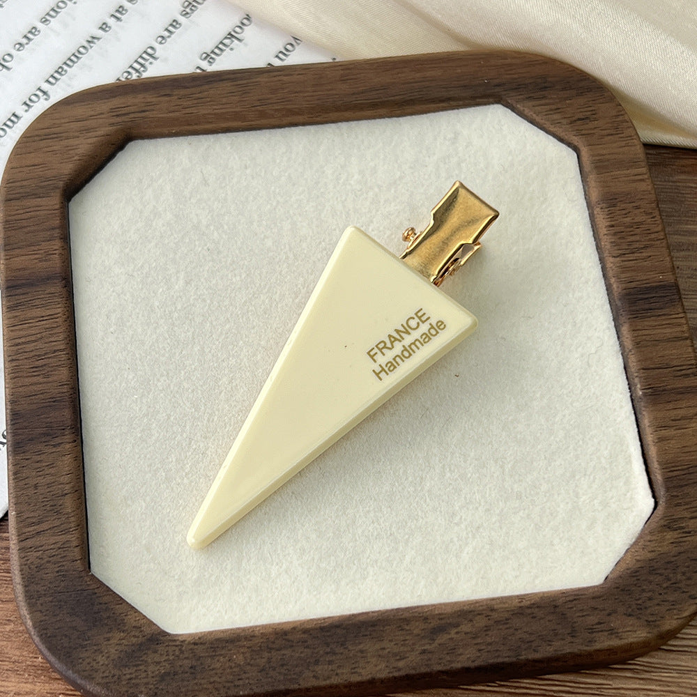 Triangle Acetic Acid Hairpin Traceless Duckbill Clip Broken Hair Clip