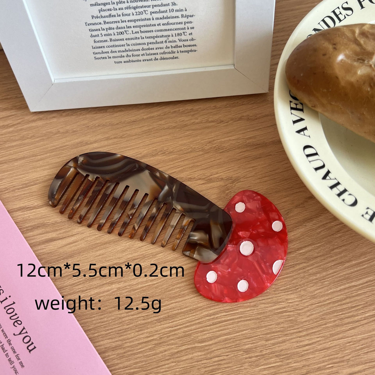 Tulip Flower Comb Premium Animal Vegetable Acetic Acid Makeup Fun Comb Portable Hair Comb