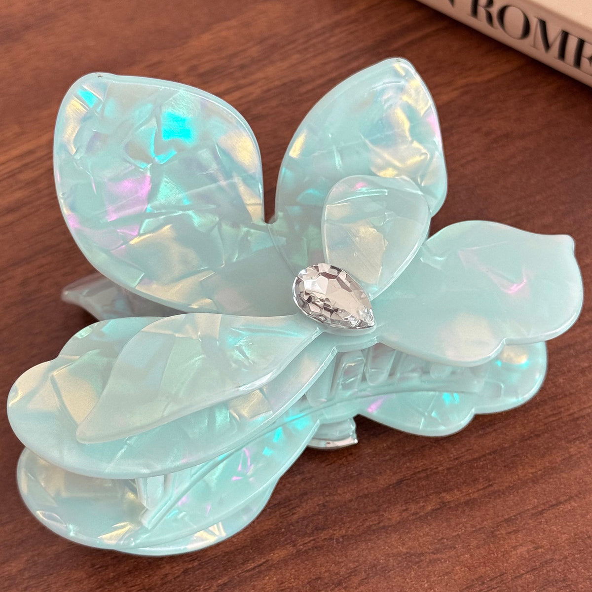 Korean premium sense grab clip imitation acetic acid hairpin shark clip children's exquisite cute butterfly premium hair accessories hairpin