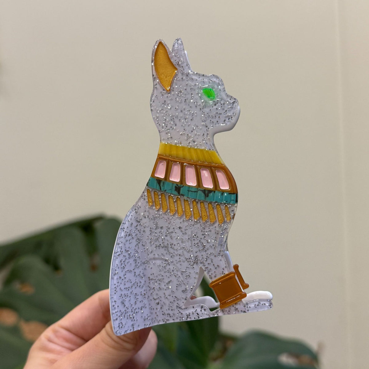 Egyptian mysterious pharaoh cat wings eyes hair claw