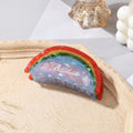Summer rainbow hair claw
