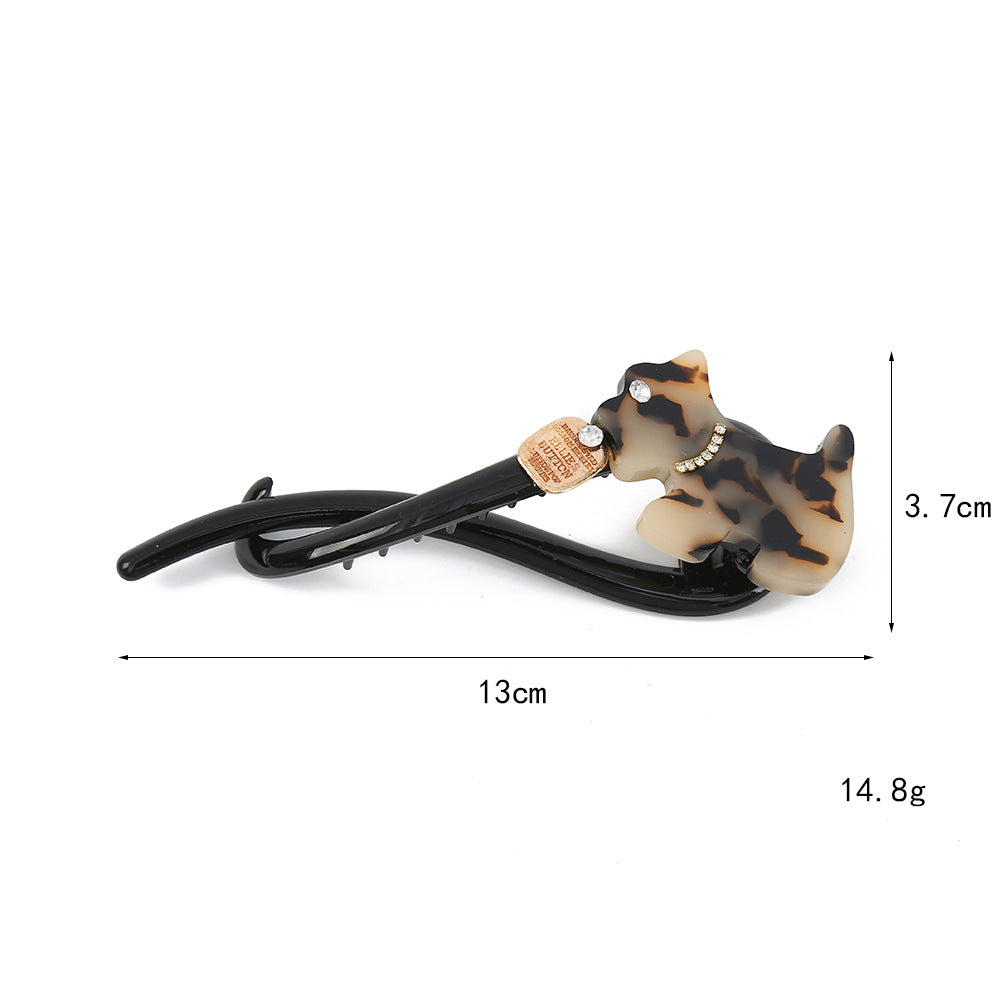 puppy one-word clip twist clip bangs clip side clip advanced sense back head hair clip
