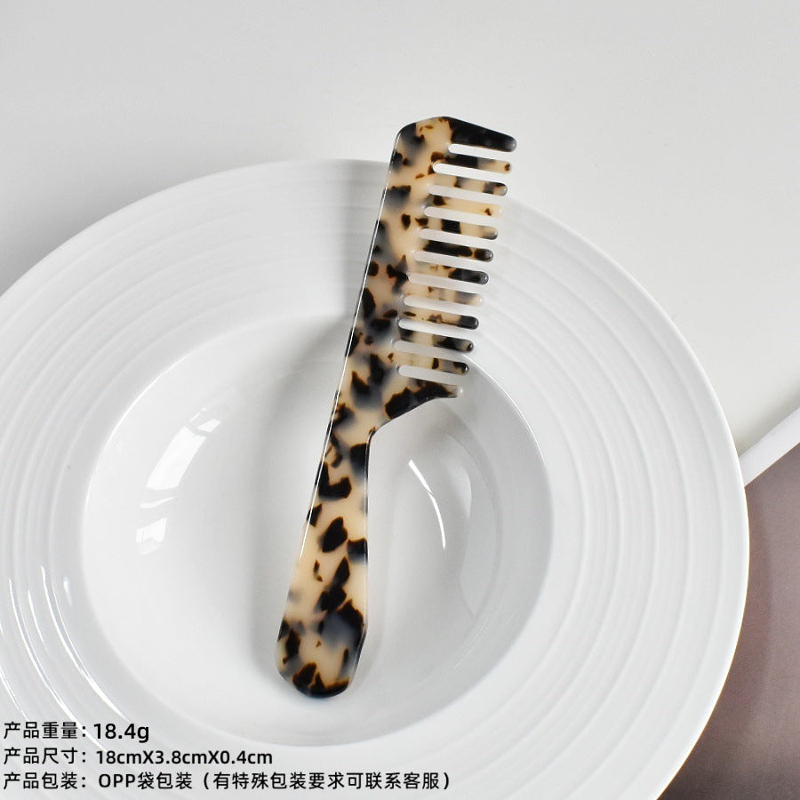 retro acetic acid portable hair comb