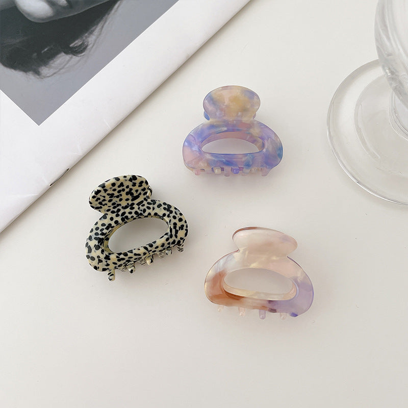 hollow temperament mini small bangs top hair claw
