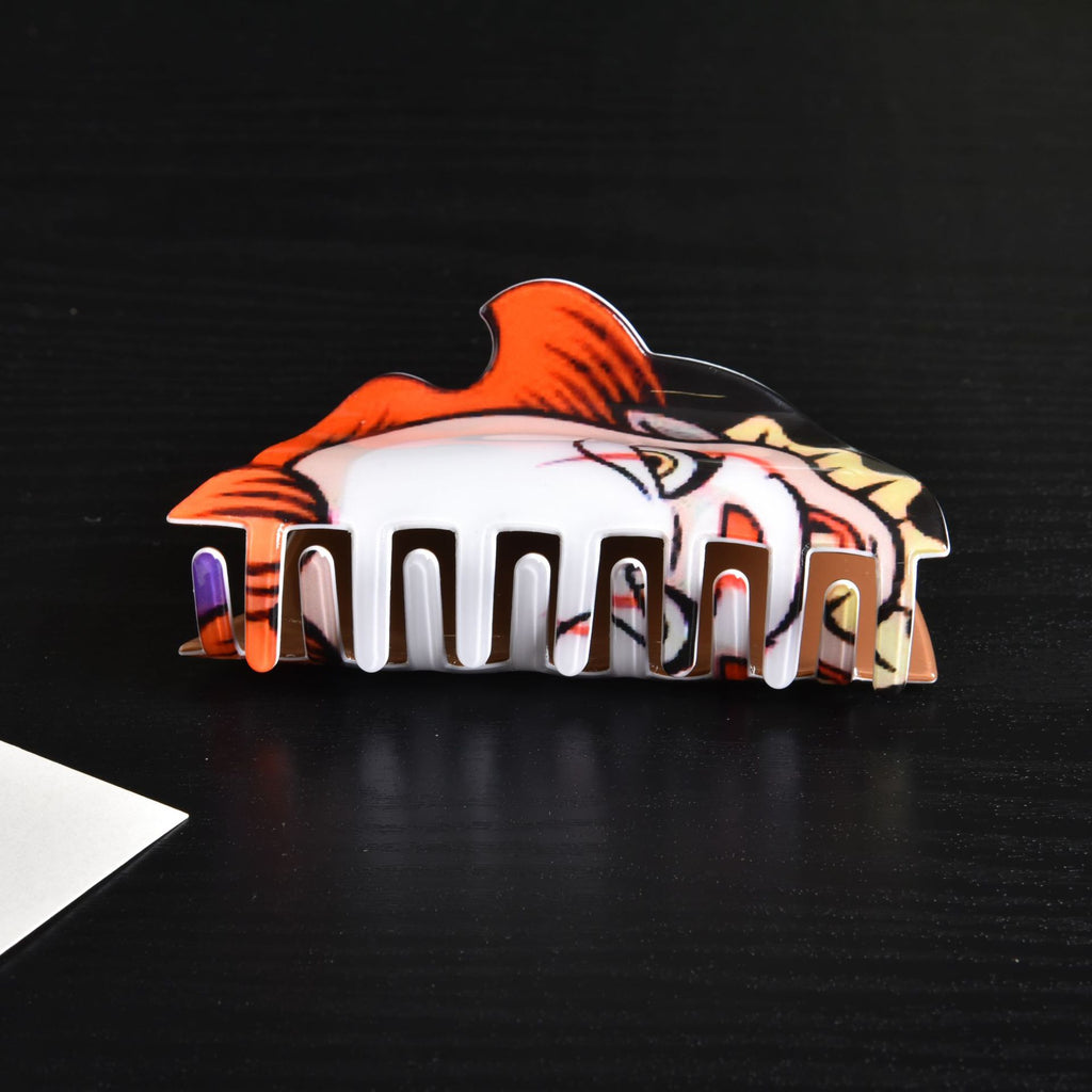 Halloween ghost big mask hair claw