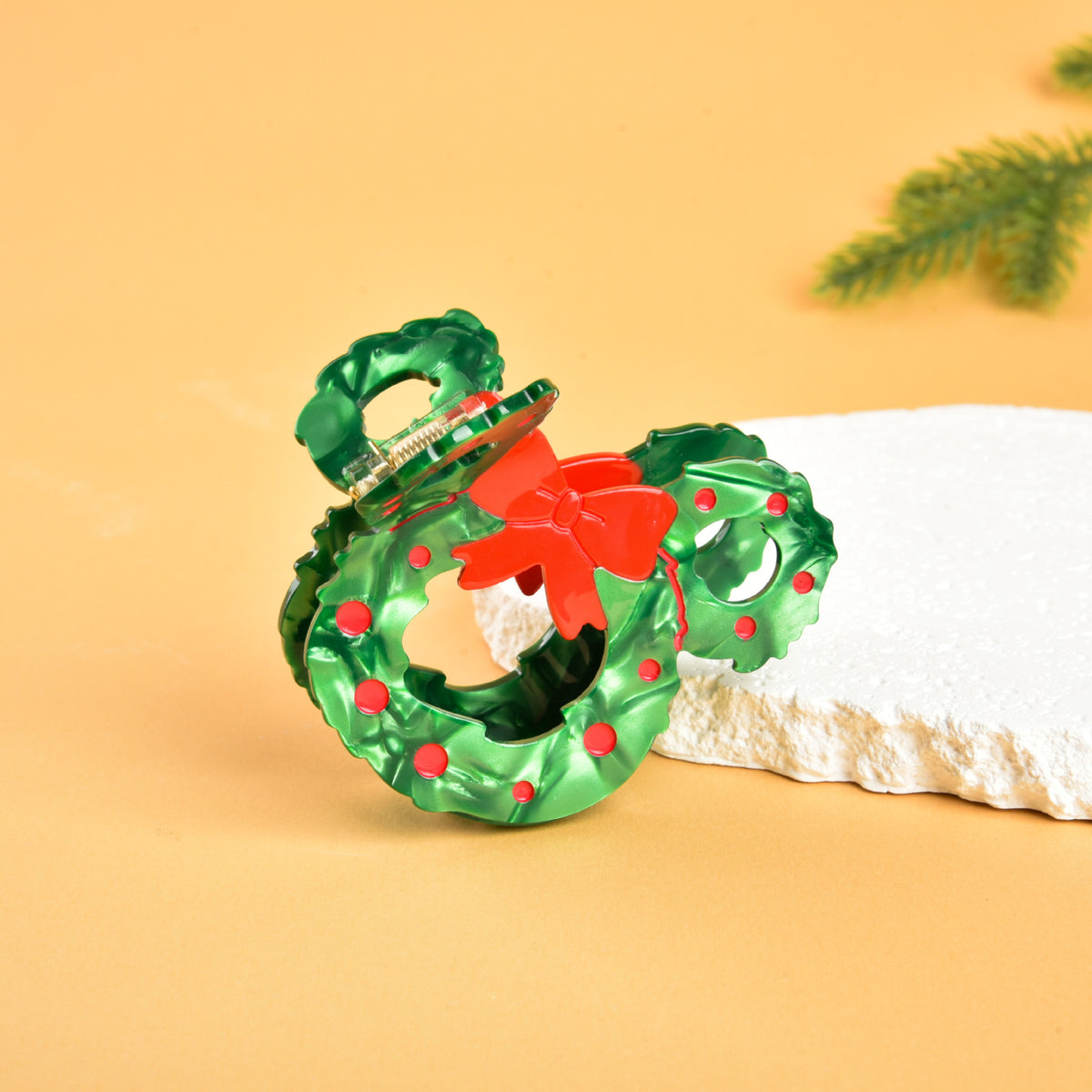 Mickey Christmas Fish Hair Claw