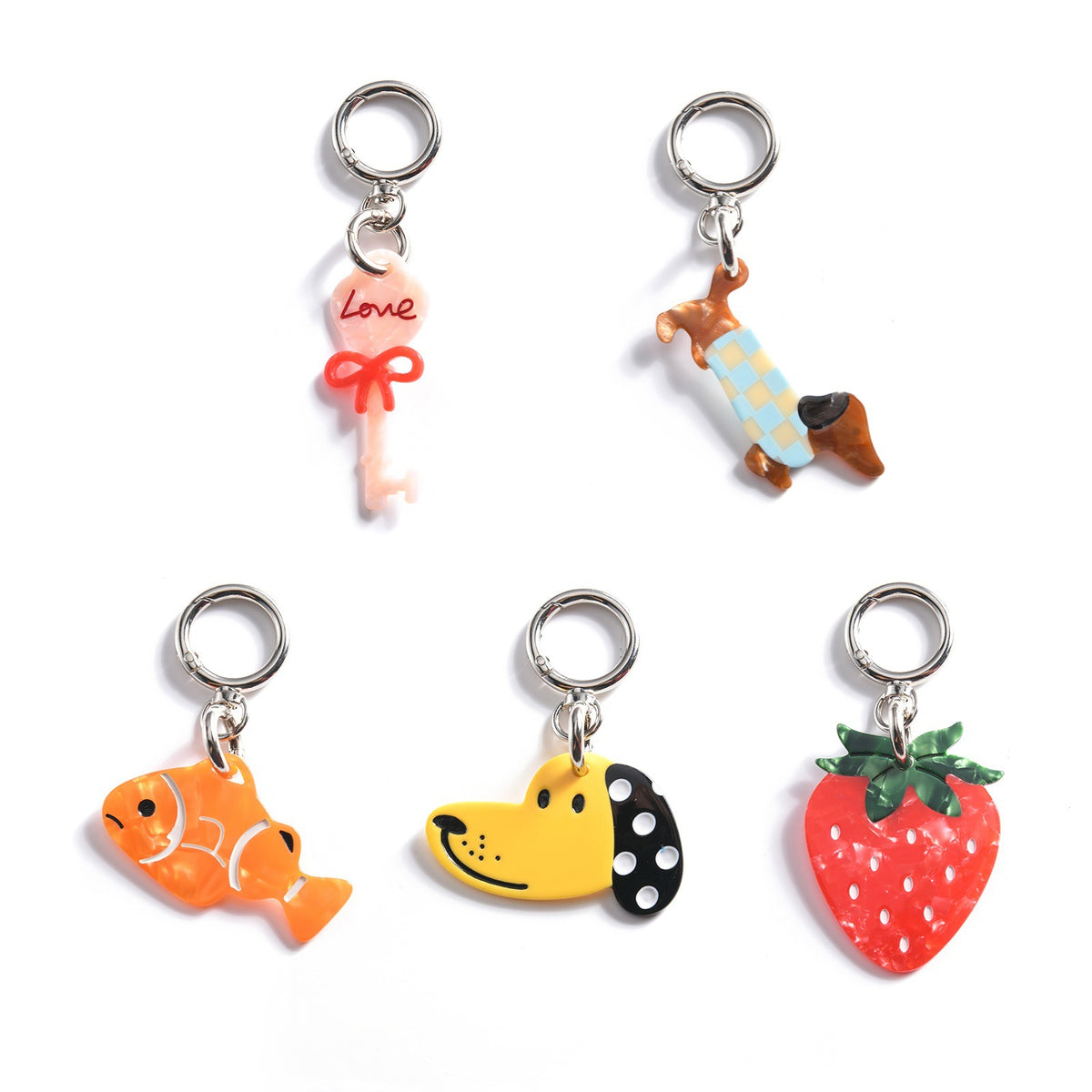 simple bag pendant exquisite keychain