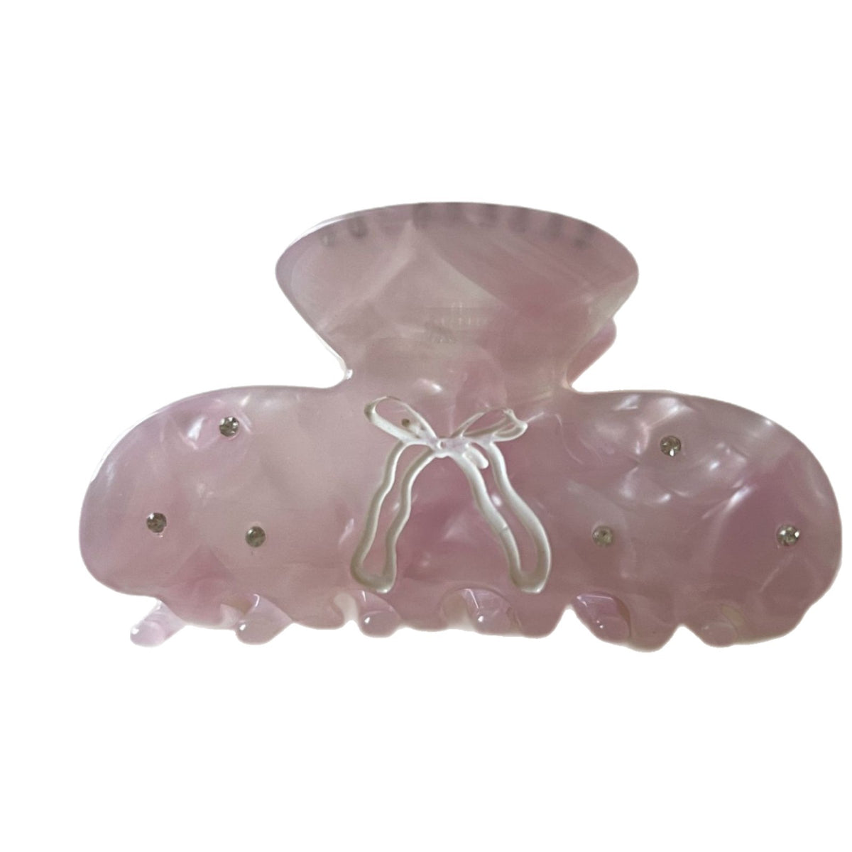 Pink bubble hair claw
